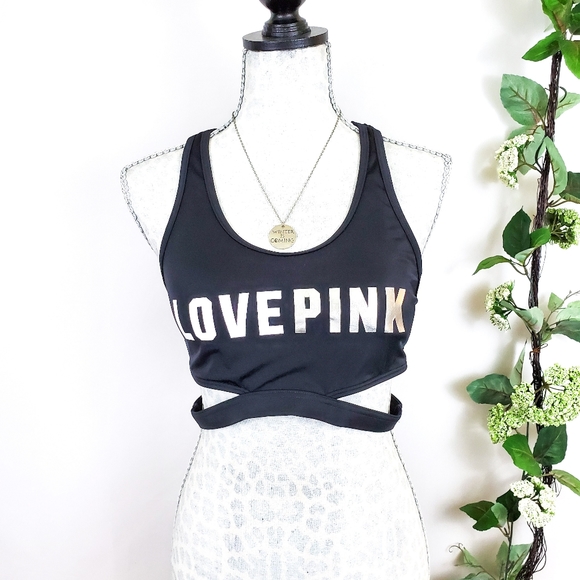 PINK Victoria's Secret Other - VS PINK Metallic Cutout Sports Bra